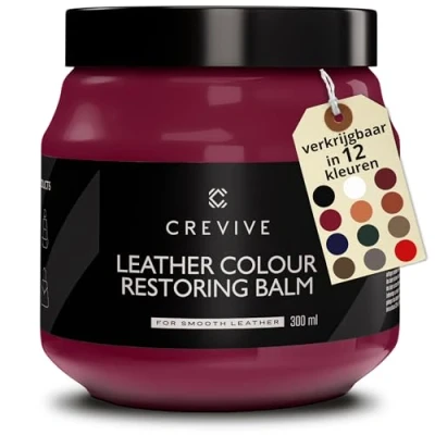 Afbeelding van CREVIVE Reparatieset voor leer, bordeaux (wijnrood) 300 ml lederverzorging auto reparatie van leder bank autostoel