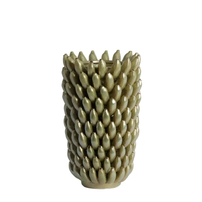 Afbeelding van Light &amp; Living Zita vaas Keramiek Ø25x45 cm groen/parelmoer