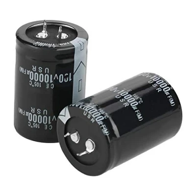 Afbeelding van 2 stuks 10.000uf elektrolytische condensator 100V lage impedantie lange levensduur 105℃ 35 x 50mm