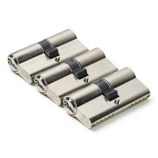 Afbeelding van Cilinder Starx 3 stuks (Dubbel, Gelijksluitend, SKG**, 30/30 mm, Vernikkeld, 9 sleutels)