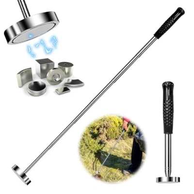Afbeelding van magnetisch ophaalgereedschap, telescopische magneet, magnetische telescoopstang 22,5 tot 103,5 cm, flexibele telescopisch gereedschap voor schroeven, metalen sleutels