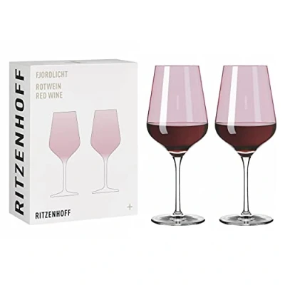 Afbeelding van Ritzenhoff 3631003 Fjordlicht set van 3 rode wijnglazen, kristalglas, 570 milliliter, 2 stuks (1 stuk)
