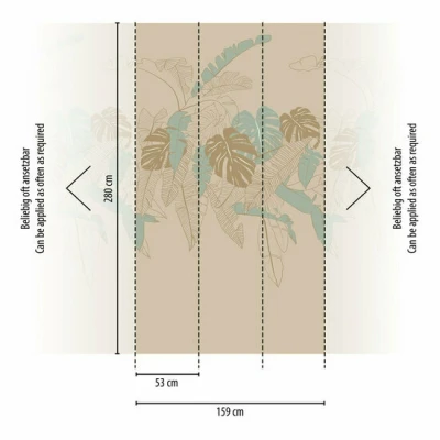 Afbeelding van AS Creation House of Turnowsky 38910 2 389102 Beige / Groen