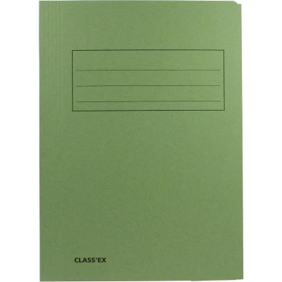 Afbeelding van Class&#039;ex Dossiermap, 3 Kleppen Ft 23,7 X 34,7 Cm (voor Folio), Groen Dossiermap