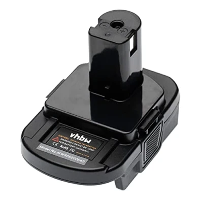 Afbeelding van vhbw Accuadapter compatibel met DeWalt &amp; Milwaukee elektrisch gereedschap/accu adapter voor 20 V Li Ion batterijen op 18 accu&#039;s Ryobi apparaat