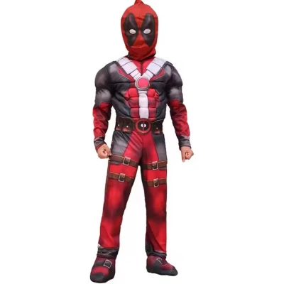 Afbeelding van Deadpool superhelden kostuum, kind, maat 122/128
