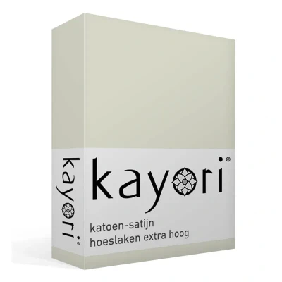 Afbeelding van Kayori Edo hoeslaken katoensatijn Champagne 180/200 (Kleur: Champagne)