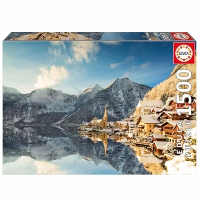 Afbeelding van Puzzel Educa Winter in Hallstatt, Austria