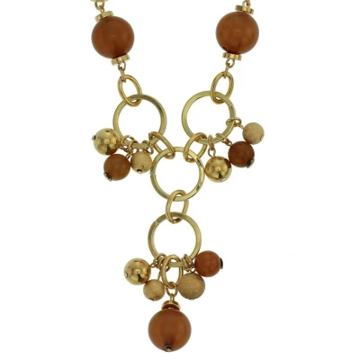 Afbeelding van Behave Ketting goudkleur met ronde hangers