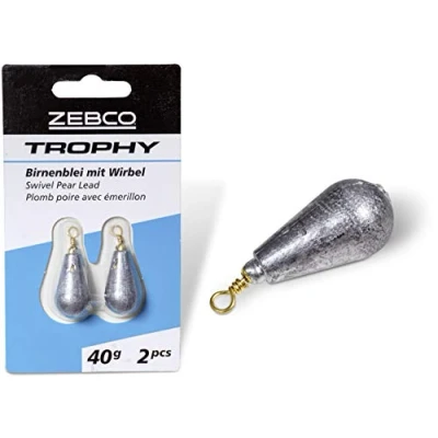 Afbeelding van Zebco Trophy Swivel Pear Lead Maat : 7g (3 pcs)