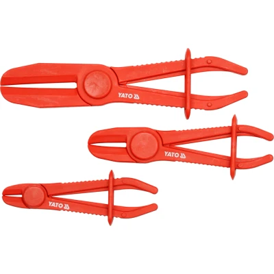 Afbeelding van Yato Flexibele slangklemmen 3 delig Materiaal: kunstof Rood Gewicht: 253 gram