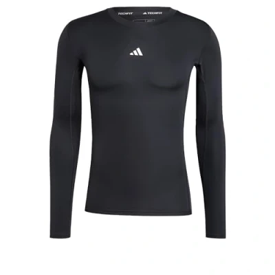 Afbeelding van adidas Heren TECHFIT COMPRESSION TRAINING LONGSLEEVE TEE, Black, S Tall
