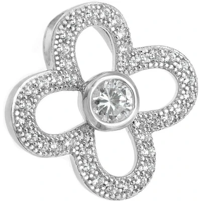Afbeelding van Orphelia ZH 7241 PENDANT WITH CHAIN FLOWER ZIRCONIUM 925 silver cubic zirkonia 45 cm