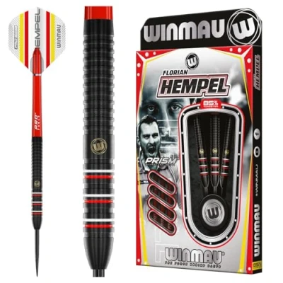 Afbeelding van WINMAU Florian Hemple Pro Series: 85% Steeltip Tungsten Dartpijlen Professioneel 23g