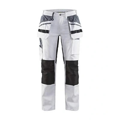 Afbeelding van Blaklader Dames Schildersbroek met stretch 7910 1000 Wit/zwart C48