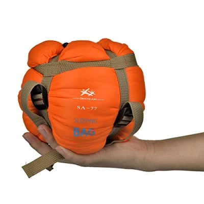 Afbeelding van Besteam Agemore Ultra lichte rechthoekige slaapzak voor warm weer, kamperen in de open lucht, rugzakreizen en wandelen, waterdicht compact