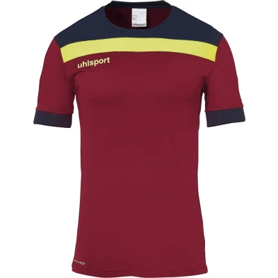 Afbeelding van Uhlsport Offense 23 Shirt Korte Mouw Heren Bordeaux / Marine Fluogeel Maat: 2XL