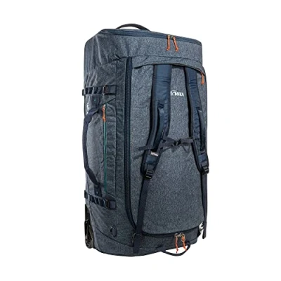 Afbeelding van Tatonka trolley Duffle Roller 140 L Faltbare Reisetasche mit Rollen und Rugzak funktion in eigener Deckeltasche verstaubar Liter Volumen, marineblauw, Liter, Grote zonder frame
