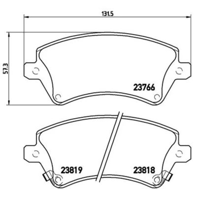 Afbeelding van Brembo Remblokset P 83 064