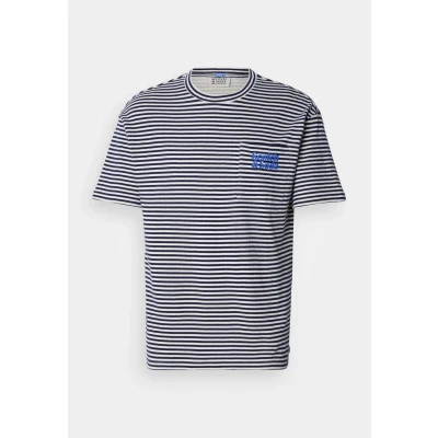 Afbeelding van Scotch &amp; Soda Pocket Tshirt print, Heren, Maat: XL, White / navy