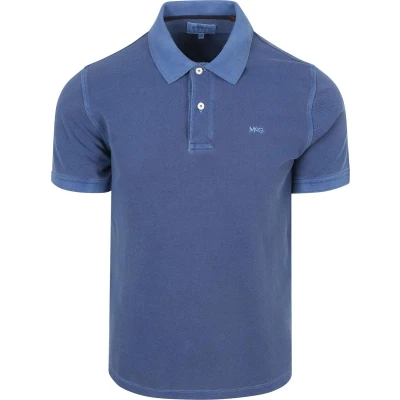 Afbeelding van McGregor Piqué Polo Medium Blauw maat S heren met Regular fit Pasvorm Katoen Suitable Herenkleding Poloshirt