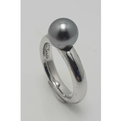 Afbeelding van Ring zilver parel maat54 Verlinden juwelier