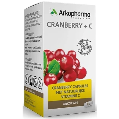 Afbeelding van Arkocaps Cranberry + C Capsules 45st
