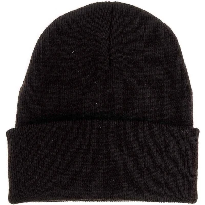 Afbeelding van Muts met Rand Beanie Acryl One Size Donkerbruin