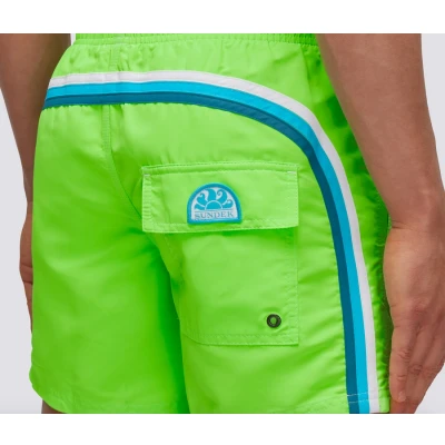 Afbeelding van SUNDEK ELASTIC WAIST MID LENGTH SWIMSHORT Fluo green S