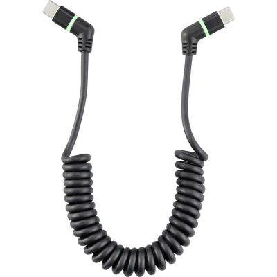 Afbeelding van Renkforce USB laadkabel 2.0 C 0.13 m Zwart Connectoren 360 draaibaar RF 6713692