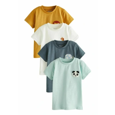 Afbeelding van Next Character Short Sleeves 4 PACK Tshirt print voor kinderen, Maat: 104, Multi