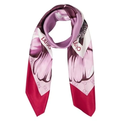 Afbeelding van LIU JO Foulard MAXI Flower Halsdoek, Dames, Maat: One Size, Sangria