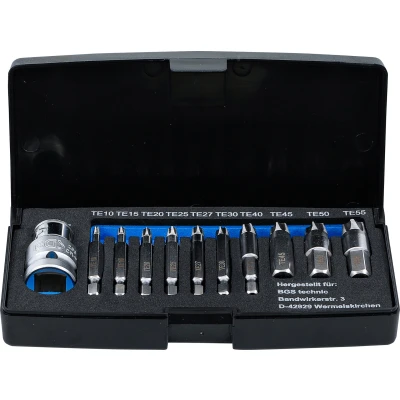 Afbeelding van BGS Schroeven uitdraaiset voor defect T profiel (voor Torx) T10 T55 11 delig