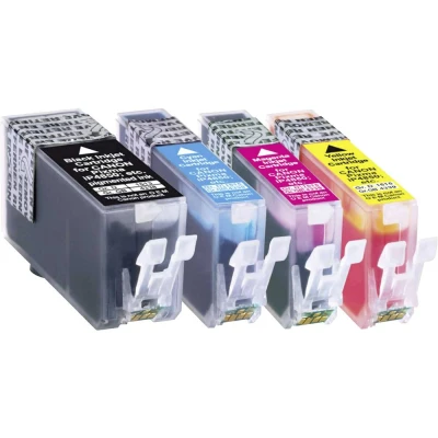 Afbeelding van Basetech Inktcartridge vervangt Canon PGI 525PGBK, CLI 526C, 526M, 526Y Compatibel Combipack Zwart, Cyaan, Magenta, Geel BTC81 1513,0050 126