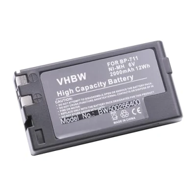 Afbeelding van Camera accu compatibel met Canon BP 711 / 2000 mAh VHBW