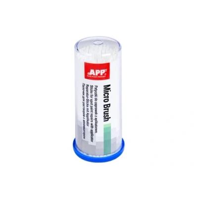 Afbeelding van AUTO PLAST PRODUKT APP Micro Brush lakstiften met applicator lakdoekjes wit 1,0 mm 100 stuks