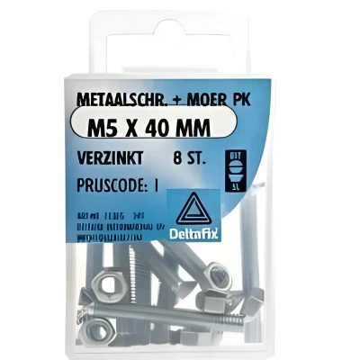 Afbeelding van METAALSCHR. + MOER PK m5 x 40mm