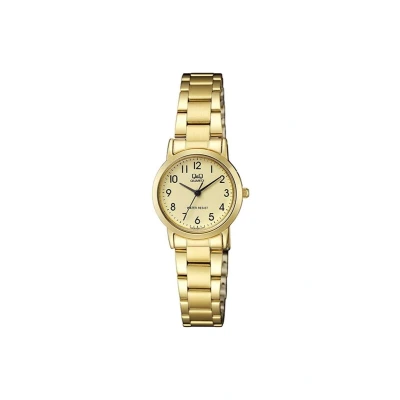 Afbeelding van Q&amp;Q Dames horloge /goudkleurig QA39J003Y
