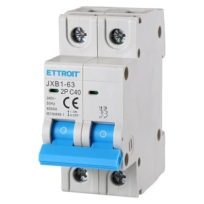 Afbeelding van IXTRIMA Automatische stroomonderbreker, 2P 40A 220V 6kA, Bipolar MCB C40