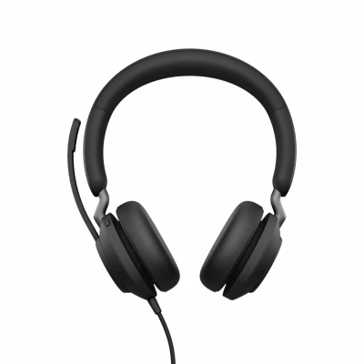 Afbeelding van Jabra Evolve2 40 SE Bedrade Stereo Noise Cancelling Headset Voorzien van 3 Microfoon Call Technology en USB A Kabel MS Teams gecertificeerd, Werkt met alle andere platforms Zwart