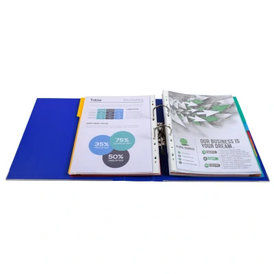 Afbeelding van Ordner PP Prem&#039;Touch A4maxi 80mm doblauw per 10