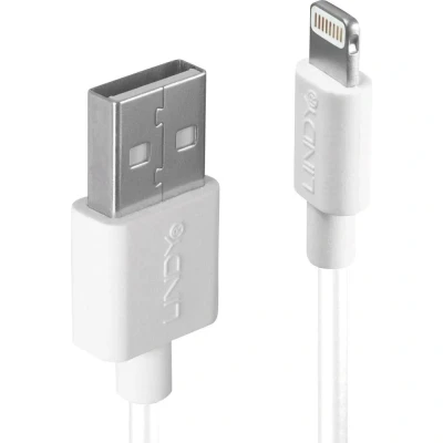 Afbeelding van Lindy 31327 2m USB A Lightning Wit mobiele telefoonkabel