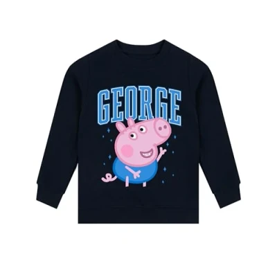 Afbeelding van Peppa Big Trui George Jongens Sweater Zachte Speelse Kleding Blauw 116