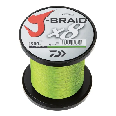 Afbeelding van Daiwa J Braid X8 0.10mm 1500m chart. Gevlochten lijn