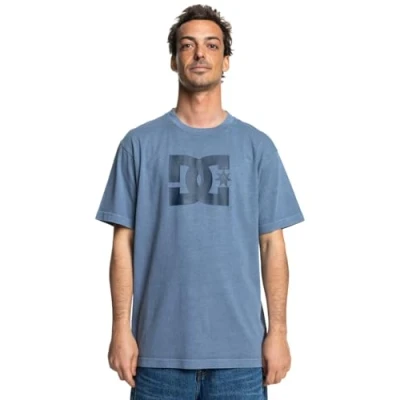 Afbeelding van DC Shoes Pigment DYE HSS Tshirt print, Heren, Maat: Medium, Bylw vintage indigo enzyme wash