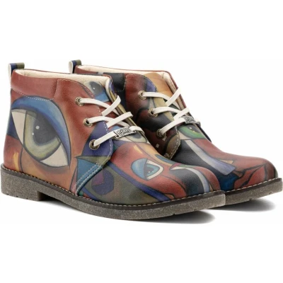 Afbeelding van GOBY Behind your Eyes Enkel Laars laarzen Damesboots Dames Ankle boot Handmade Maat 37