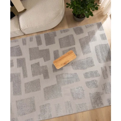 Afbeelding van Scandinavisch Vloerkleed Contour Stone Grijs 80x150 Cm