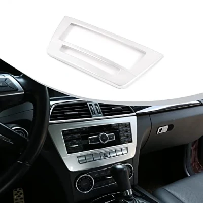 Afbeelding van DIYUCAR ABS Chrome Auto Center Console CD Decoratie Panel Trim Voor Benz C Klasse W204 2010 2014 Accessoires