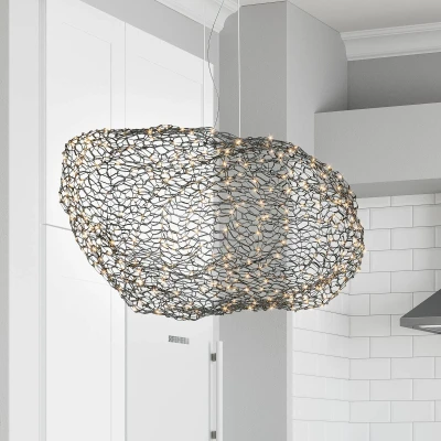 Afbeelding van By Rydéns Hanglamp Hayden mat zwart 40cm 4201250 4002