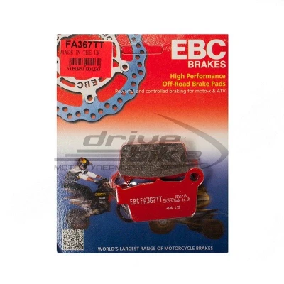 Afbeelding van EBC Achterremblokken Sintered FA367TT Kawasaki KX250F 2004 2019 KX450F 2006 2018 KX450 2020 KX250 Suzuki RMZ250 RMZ450 2024